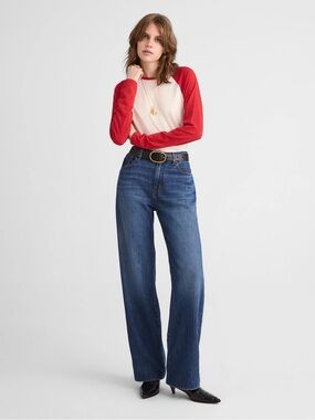 NWT Madewell - The Tall Perfect Vintage Wide-Leg Jeans